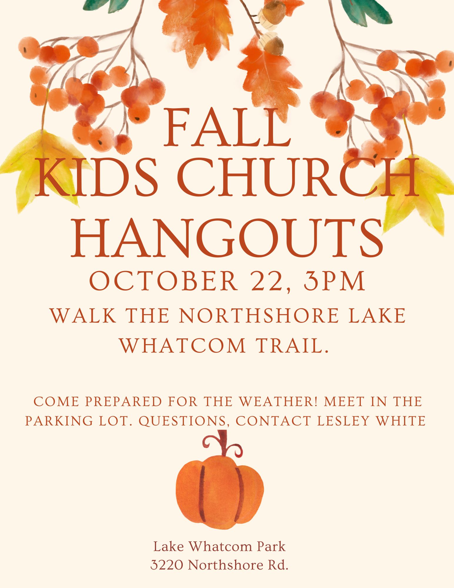 Orange Illustrated Fall Festival Invitation Flyer