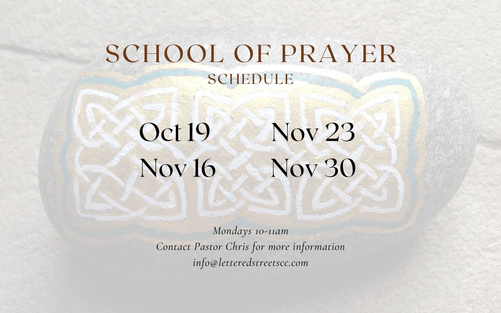 School Of Prayer Fall (2)