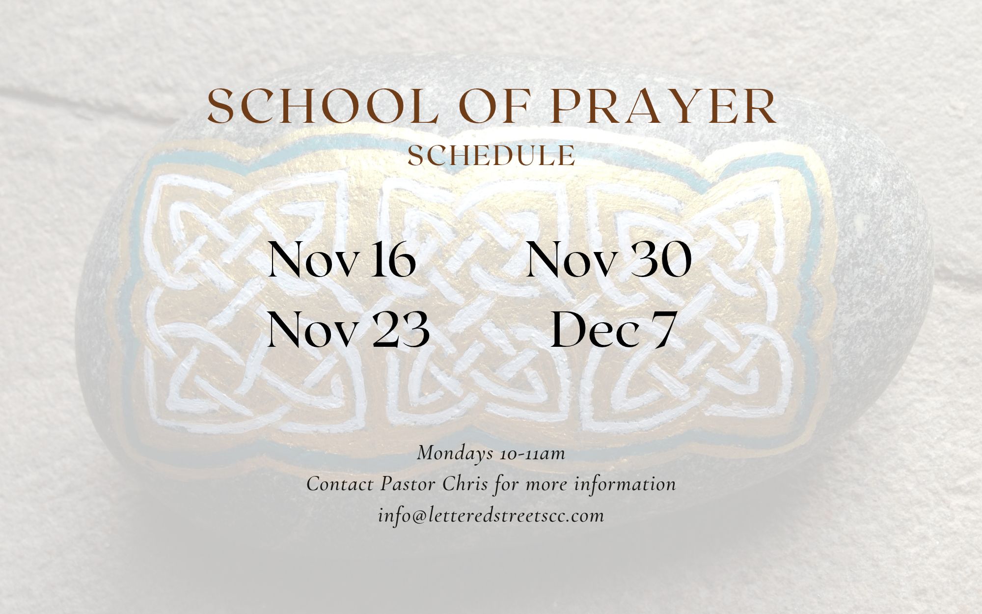 School Of Prayer Fall (3)
